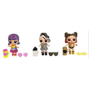 Lot of 3 LOL Surprise! 3" Dolls Pop Heart, Black Tie & Golden B.B. +Accessories